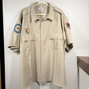 Ca State Park Uniform Shirt Big And Tall 5Xl  National Park Patches Work Costume